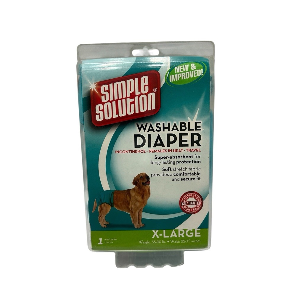 SIMPLE SOLUTION Washable Diaper For Female Dogs XL‎ NEW